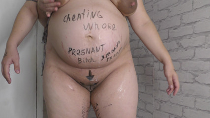 Milky Mari: 9 month pregnant wife got fucked after dirty no condom...