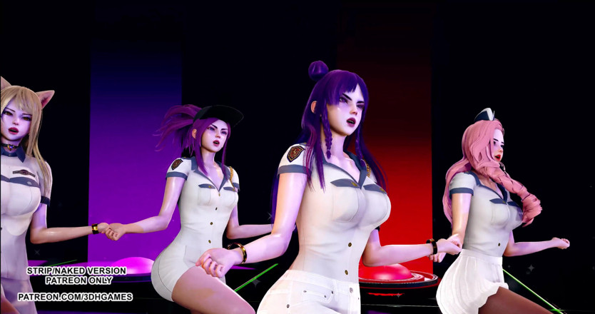 3D-Hentai Games: Itzy - Voglio essere calda danza kpop KDA Ahri Akali Kaisa...