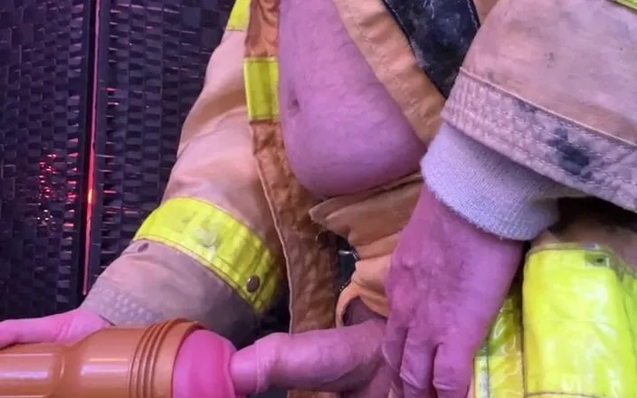 charli: Firefighter Fleshlight Fun and Cum