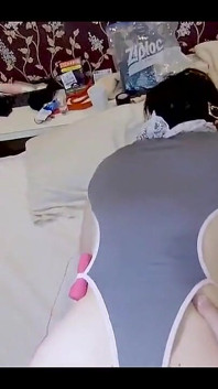 Mayu No83: Convulsions, Squirting, Drinking Semen, Collar, Maid Cosplay, Blindfold, Anal Vibrator 2-hole Sex, Creampie