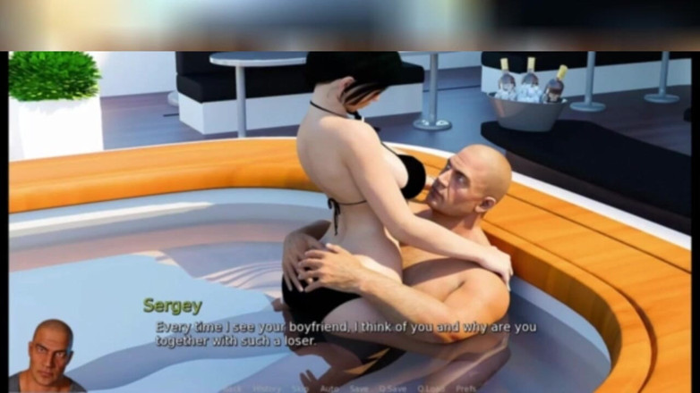 3DXXXTEEN2 Cartoon: Anna gets dizzy at a yacht party. 3D porn cartoon sex