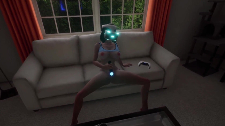 Wraith ward: Girl masturbating In VR