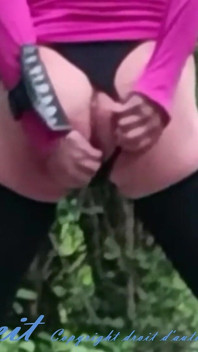 Transvestite on a Hike Shows off in the Drme