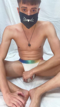 Kitty Femboy Showing Feet and Ass
