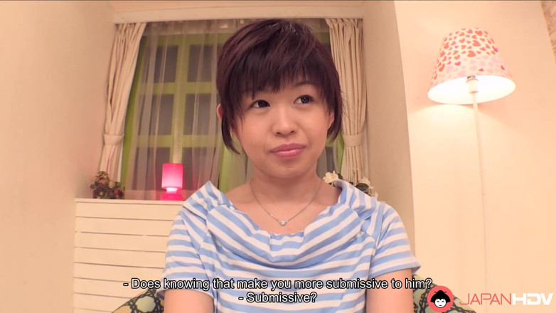 Japan HDV: Kaho Miyazaki shows us her pink pussy spread open