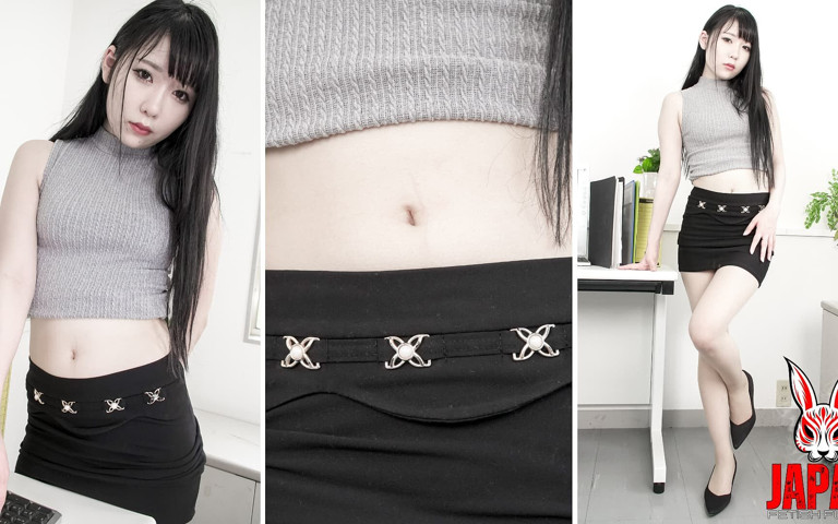 Cleaning Belly Button in the Office by Kurumi Suzuka (Japan Fetish Fusion)