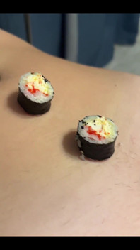 Van welk soort gerechten eet je sushi? Wil je ze van me eten?