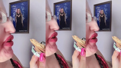 FinDom Goaldigger: Asmr sweet chocolate eating - asmr, kacamata, raksasa, lipstik, bibir besar,...