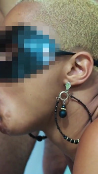Ebony Wife in Hot Threesome Cuckold Anal