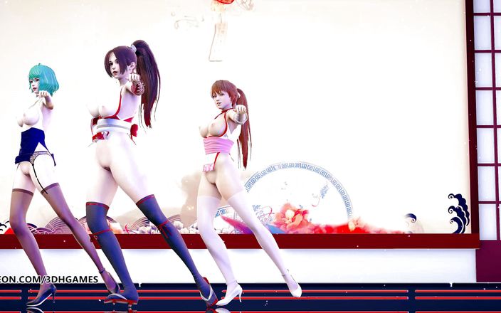 3D-Hentai Games: GigaReolEVO - Vício em striptease Mai Shiranui Tamaki Kasumi