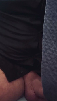 Wearing a Suit, Working From Home on My Macbook and Stroking My Fat Dick