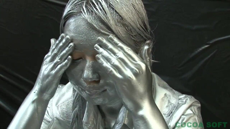 Cocoa Soft: As a cosplay costume, the whole body became silvery