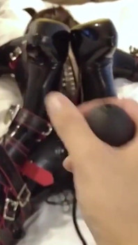 Mz12 - Latex-bound Puppy Vibrates to Reach Orgasm