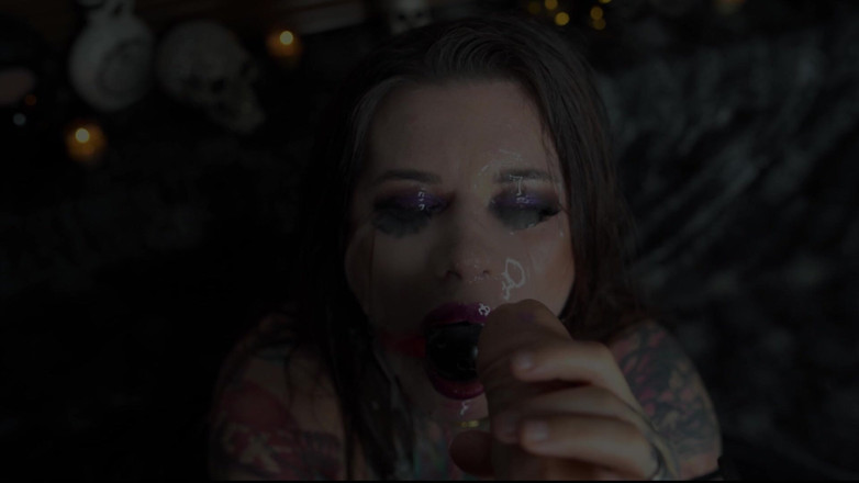 Sabien Demonia: Facial ekstrem pelacur muncrat gothy