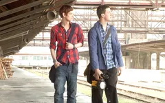 Jan met Kile, a tourist from Wales, at an old closed railway station