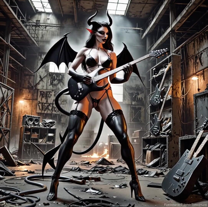 Horny van stevie: Succubus Metal Band hudební video