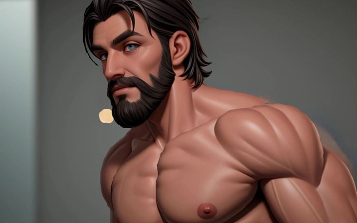 Erotic Man: Neskutečný Hunks Pohledný 3D Cgi Muži