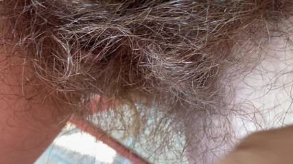 Cuteblonde666: Hairy bush fetish video closeup
