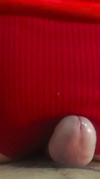 POV: I Lifted My Red Dress and Squeezed All the Milk Out of Her by Grinding My Ass Against Her Cock