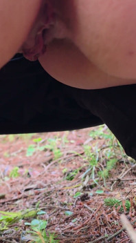 Outdoor Peeing in the Forest - My Husband Loves Watching Me Piss