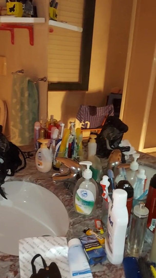 Porcelli: In the bathroom of our house