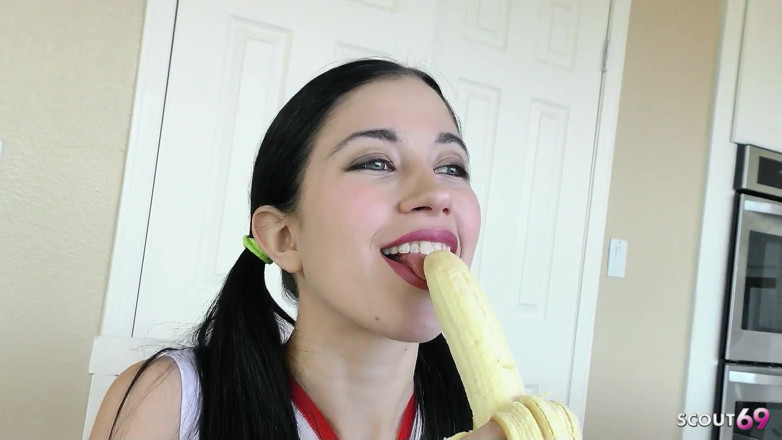 Full porn collection: Skinny Cheerleader Teen Alex with Hairy Pussy Gives Tinder Date...
