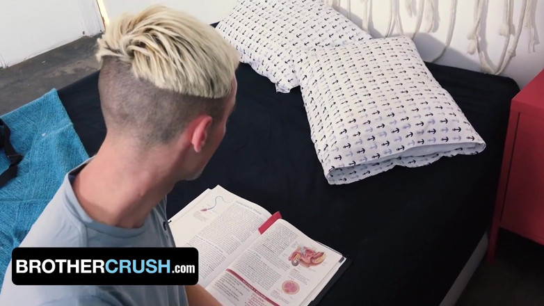 Brother Crush: Perv Stepbro Gives Young Stepbrother InDepth Biology Lesson And Creampies...
