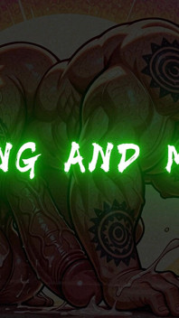 Người đàn ông sâu nói chuyện bẩn thỉu và grunting
