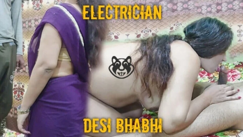 Pakistani CoupleX: India electricista con gran polla en un apretado coño indio