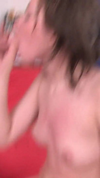 Teen drooling all over his cock