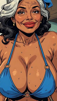 Bikini Old Babes 3D Ai Art