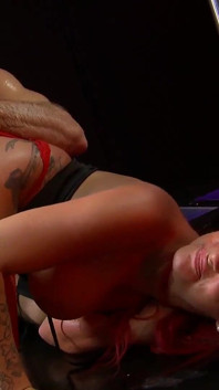 Lexi Ward a big cheating slut with sexy tattoos gets turned on with a cock in her pussy and gives head
