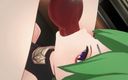 Smixix: Куки Shinobu глубокая глотка футанари Delta Genshin удар х тени сад хентай MMD 3D зеленый цвет волос, правка Smixix