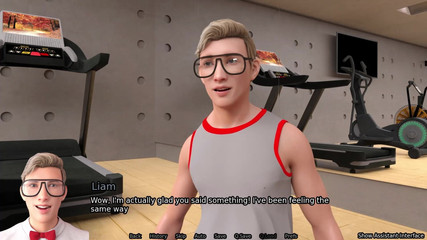 Studio-77: セックスボット ステフ ルート #1 アニメーションポルノ ゲームプレイ - 混血の美女たちがオタクを自慰する