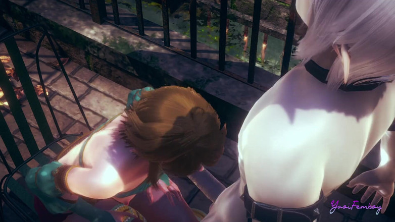 Yaoitube: Zelda Yaoi Femboy - Link Blowjob (bez cenzury)