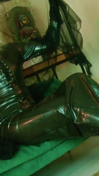 Latex Dress & Nylon Encasement