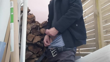 Rafael Torreano: Jerking off in My Neighbours Wood Storage Place