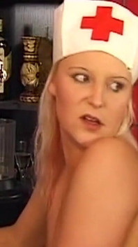 Blonde MILF Nurse Gets Drilled Hard by Masked Stud