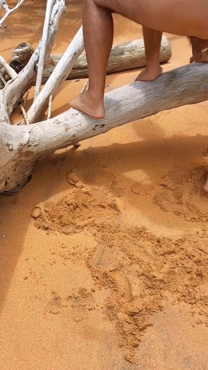 Ladysilvas: Ladysilva Naked on the Beach Who Will Put It Nice...