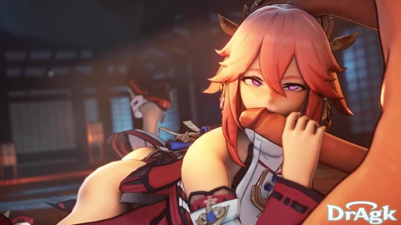 DrAgk: Yae Miko Baal Raiden Ei Kuki Shinobu Genshin Impact porn...