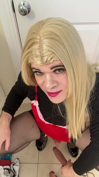 Part 1 Amateur Sissy Crossdresser in Lingerie Stockings High Heels with Small Dick Talks Dirty Sex Talk