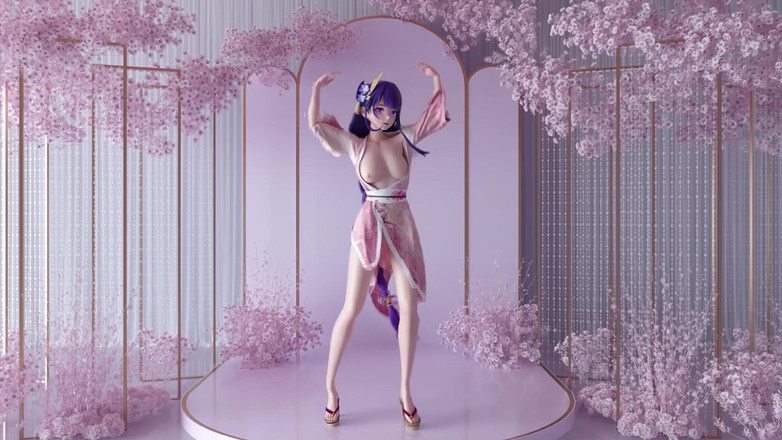 MikuMotion: Genshin-Auswirkungen; Land der Glückseligkeit rein; Kimono