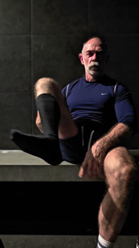 Feet and Socks on Hairy Bear