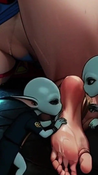 Supergirl Gets Probed and Licked During a Space Adventure