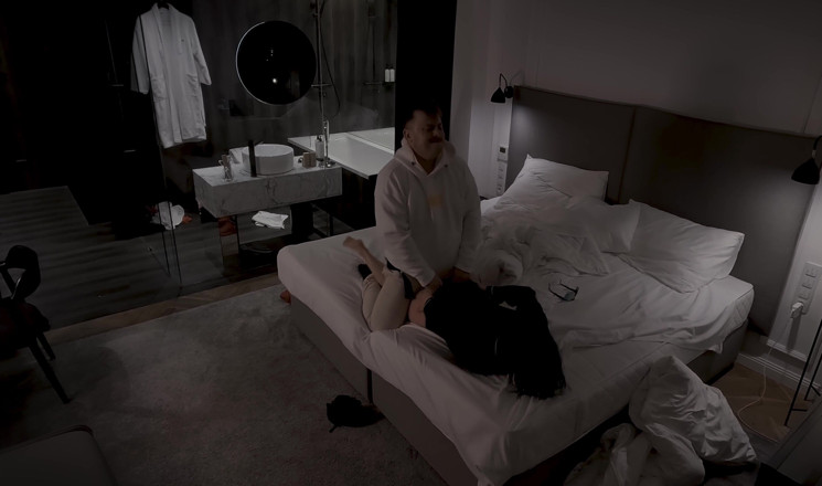 DedeDeville: Horny Stepmom Shares Bed, in Hotel with Stepson After Party...