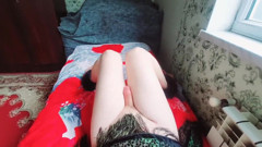 Part 1. Cute Pre Cumming Hot Legs Ladyboy Sexy Shemale Cute Crossdresser with Belly Dancer Skirt