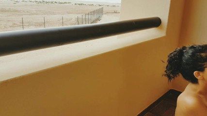 POV_Indian: Outdoor beach balcony fuck with strangers watching