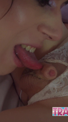 Trans Roommates Natalie Stone and Sophie Ladder bareback thumbnail