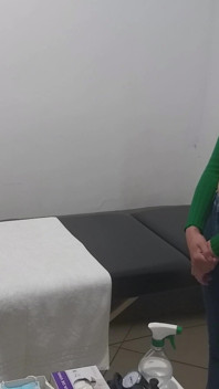 Real Doctor Examines the Patient's Anus and Breasts