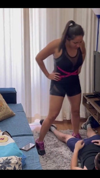 Goddess Kiffa Is Training at the Gym